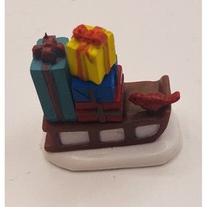 Cobblestone Corners Christmas Village Accents Sleigh with Presents